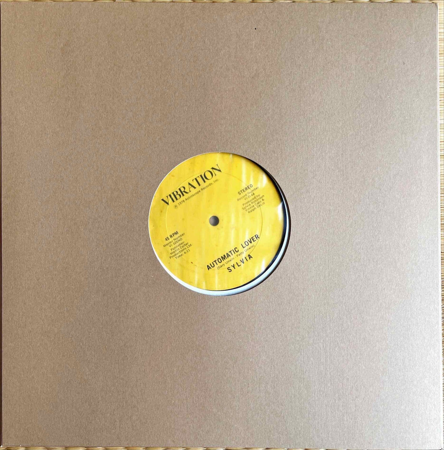 Sylvia – Automatic Lover sleeve image