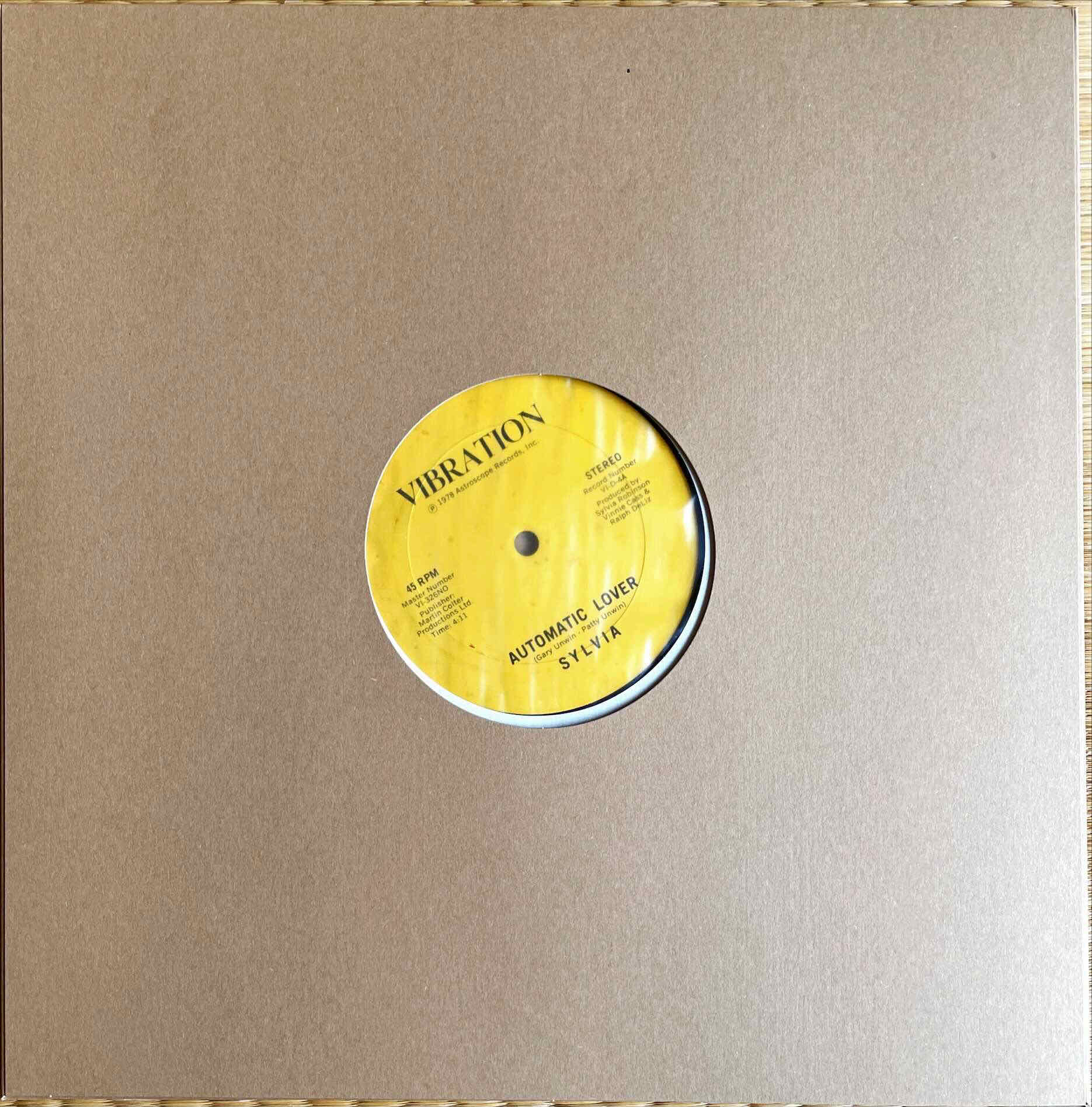 Sylvia – Automatic Lover sleeve image