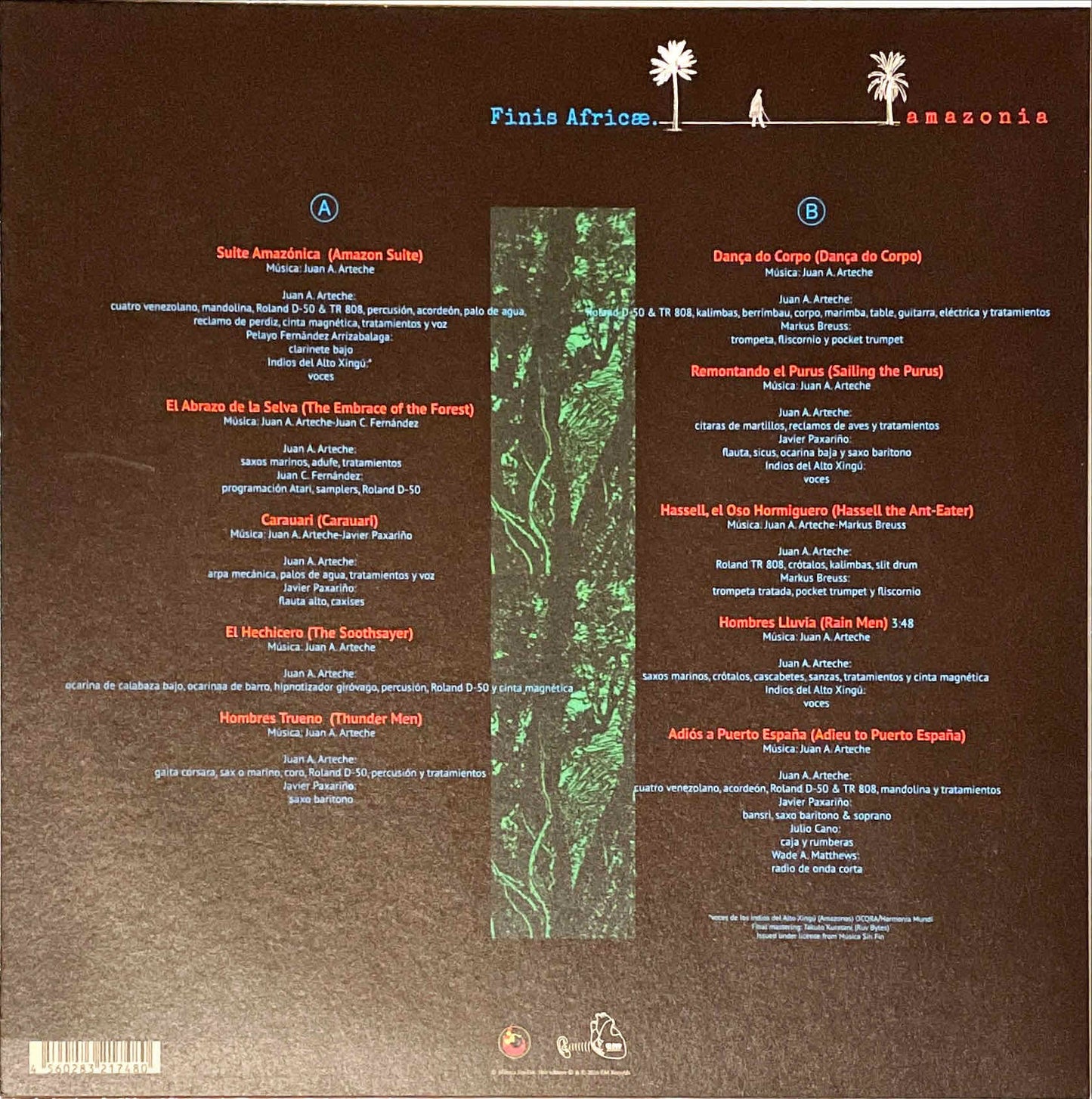 Finis Africae – Amazonia LP sleeve image back