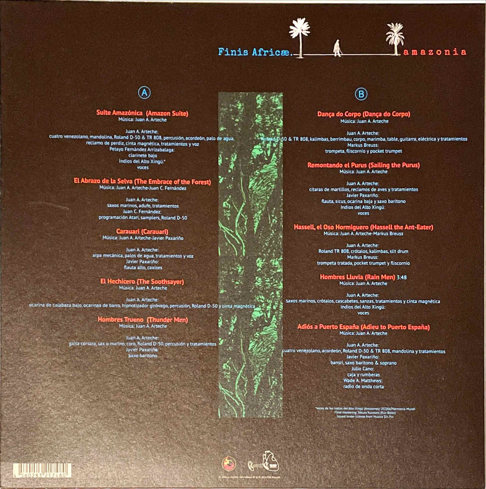 Finis Africae – Amazonia LP sleeve image back