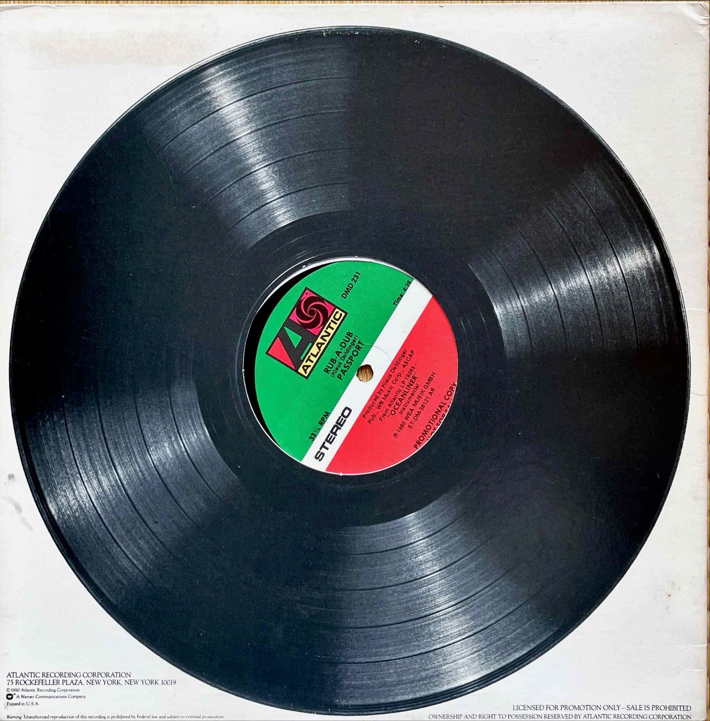 Passport  – Rub-A-Dub 12inch sleeve image front