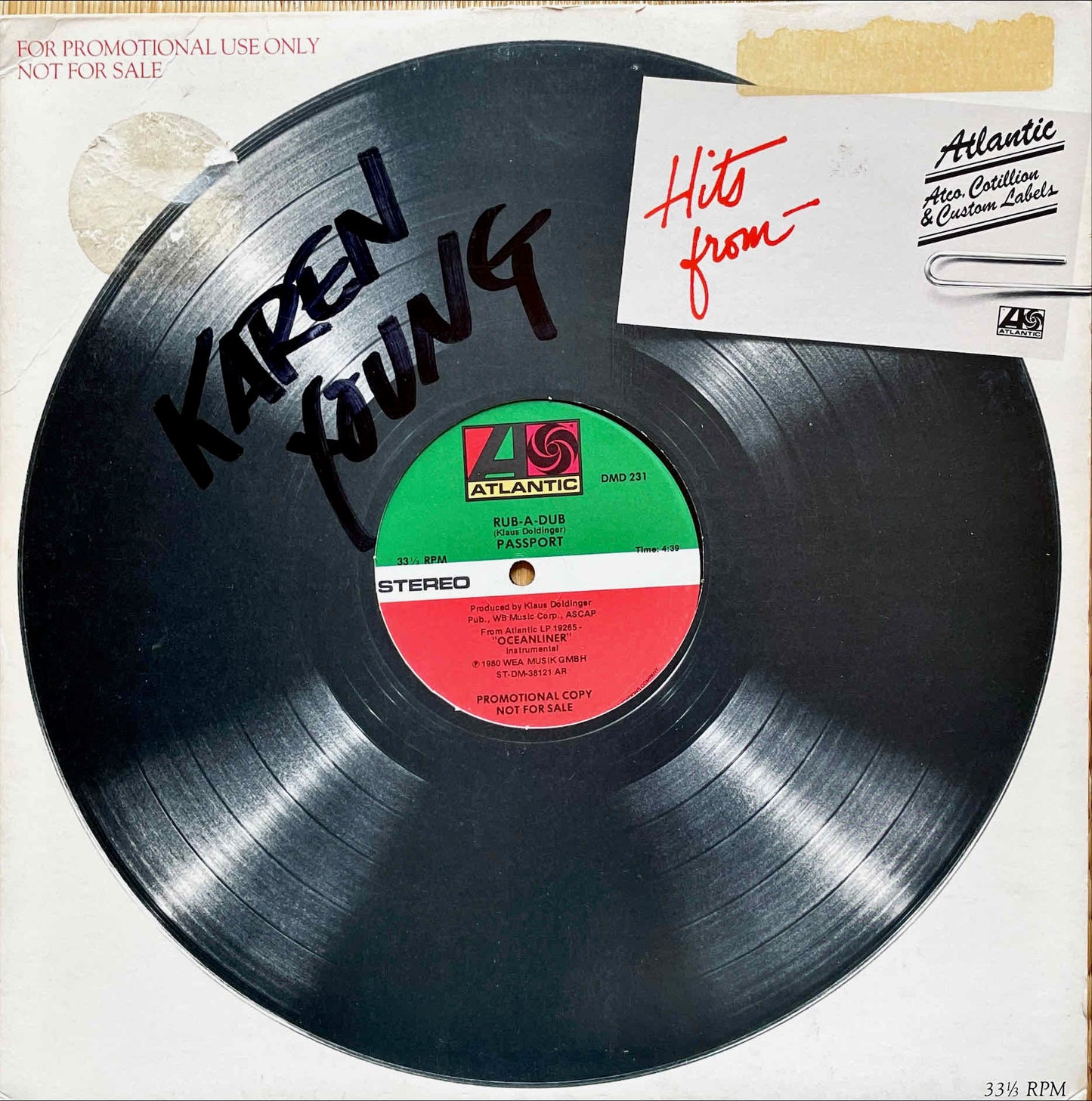Passport  – Rub-A-Dub 12inch sleeve image back