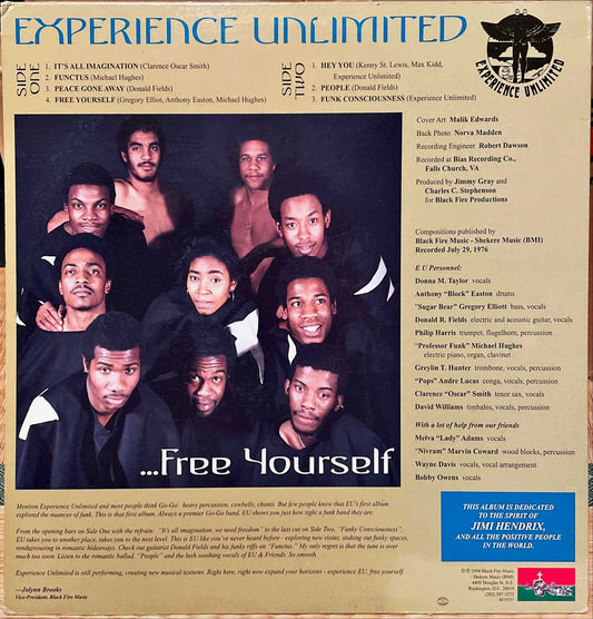 Experience Unlimited – ...Free Yourself LP sleeve image back