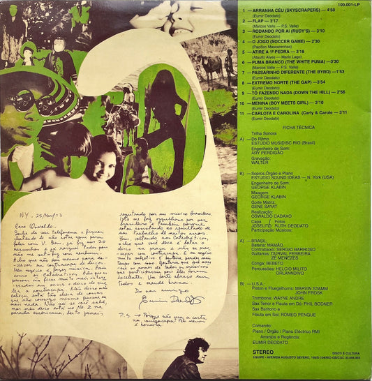 Eumir Deodato – Os Catedráticos 73 LP sleeve image back