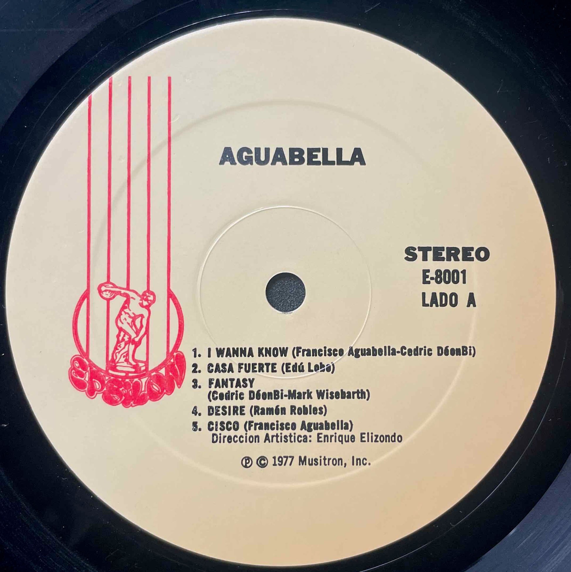 Francisco Aguabella – Hitting Hard LP Label image front