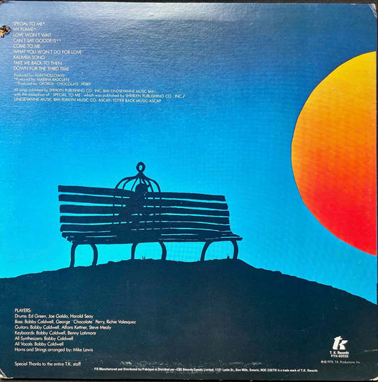 Bobby Caldwell – Bobby Caldwell LP sleeve image back