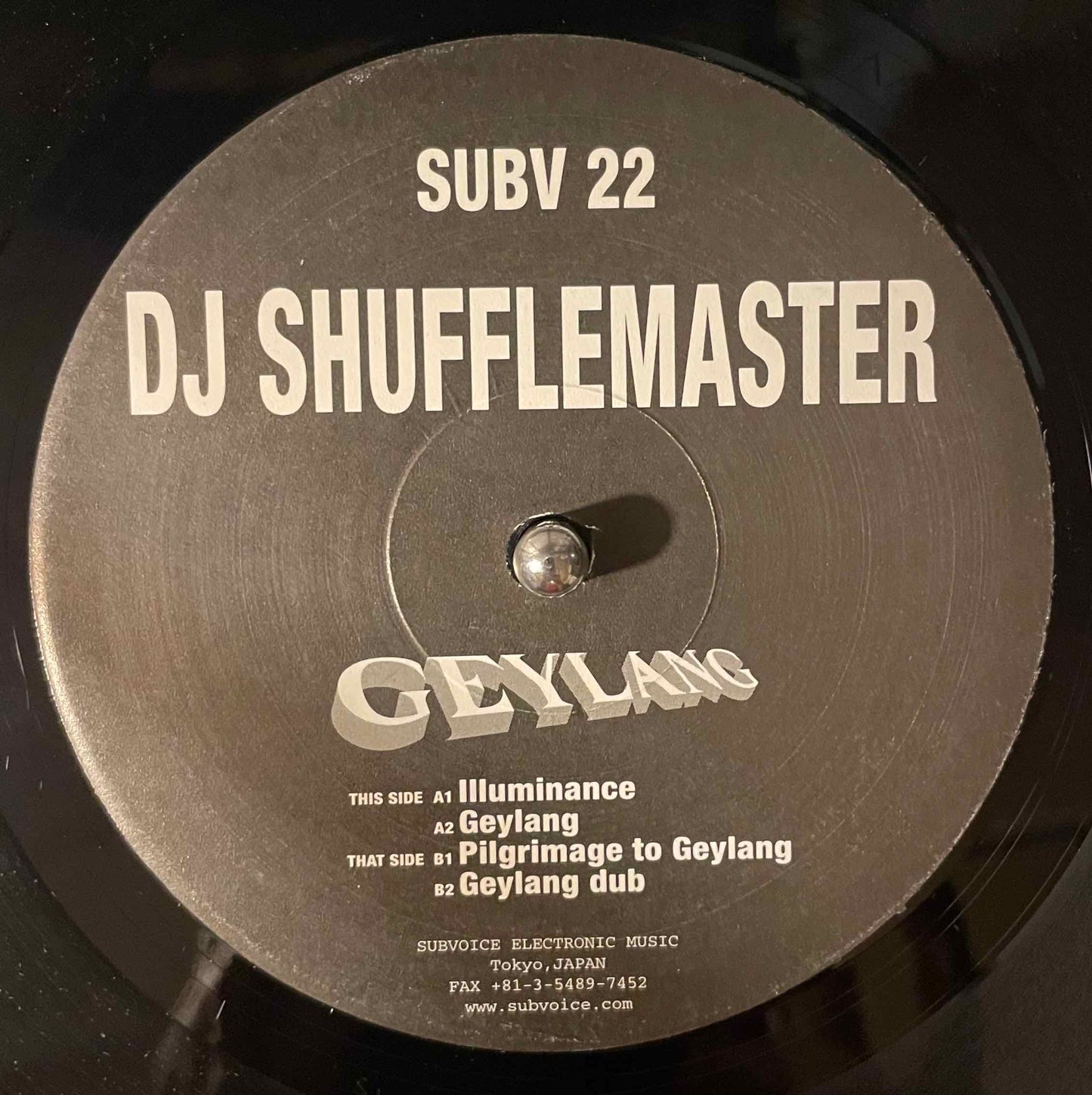 DJ Shufflemaster – Geylang 12" single label image back