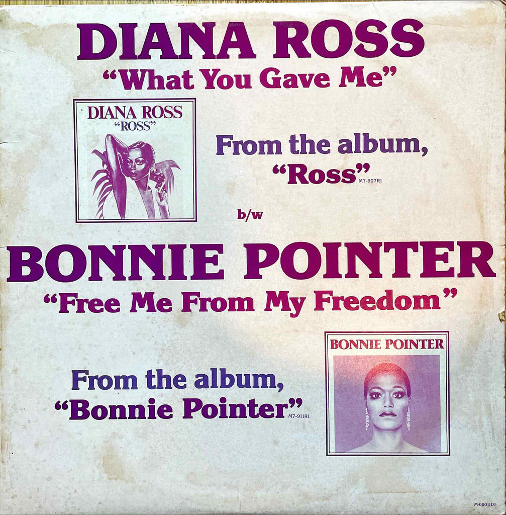 Diana Ross / Bonnie Pointer – What You Gave Me / Free Me From My Freedom 12 inch single sleeve image front