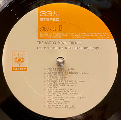 Ensemble Petit & Screenland Orchestra – The Action Movie Themes LP label image side b