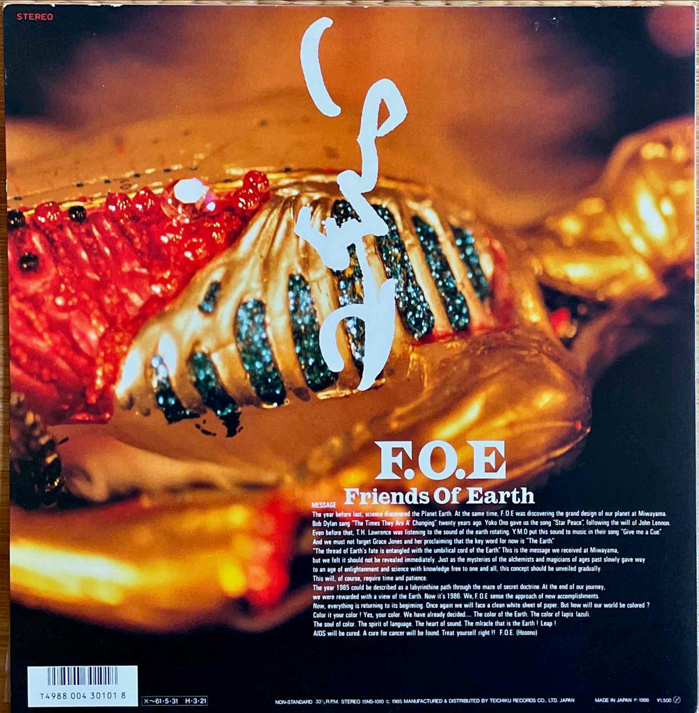 F.O.E – Decline Of O.T.T　12 inch single sleeve image back