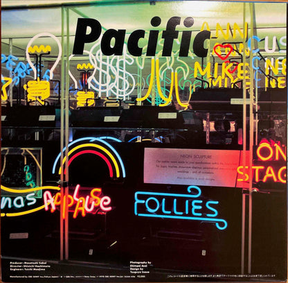 Haruomi Hosono, Shigeru Suzuki, Tatsuro Yamashita - Pacific LP sleeve image back