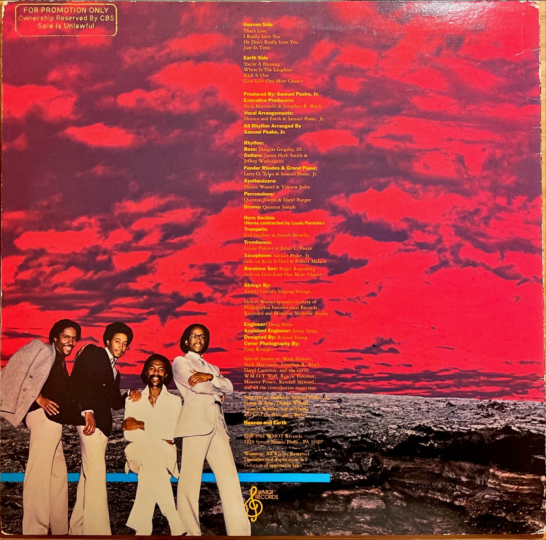 Heaven And Earth ‎– That's Love LP sleeve image back