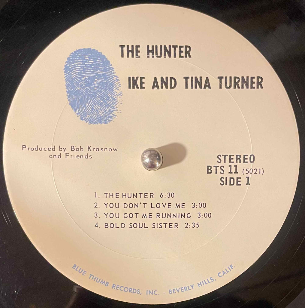 Ike & Tina Turner – The Hunter LP label image front
