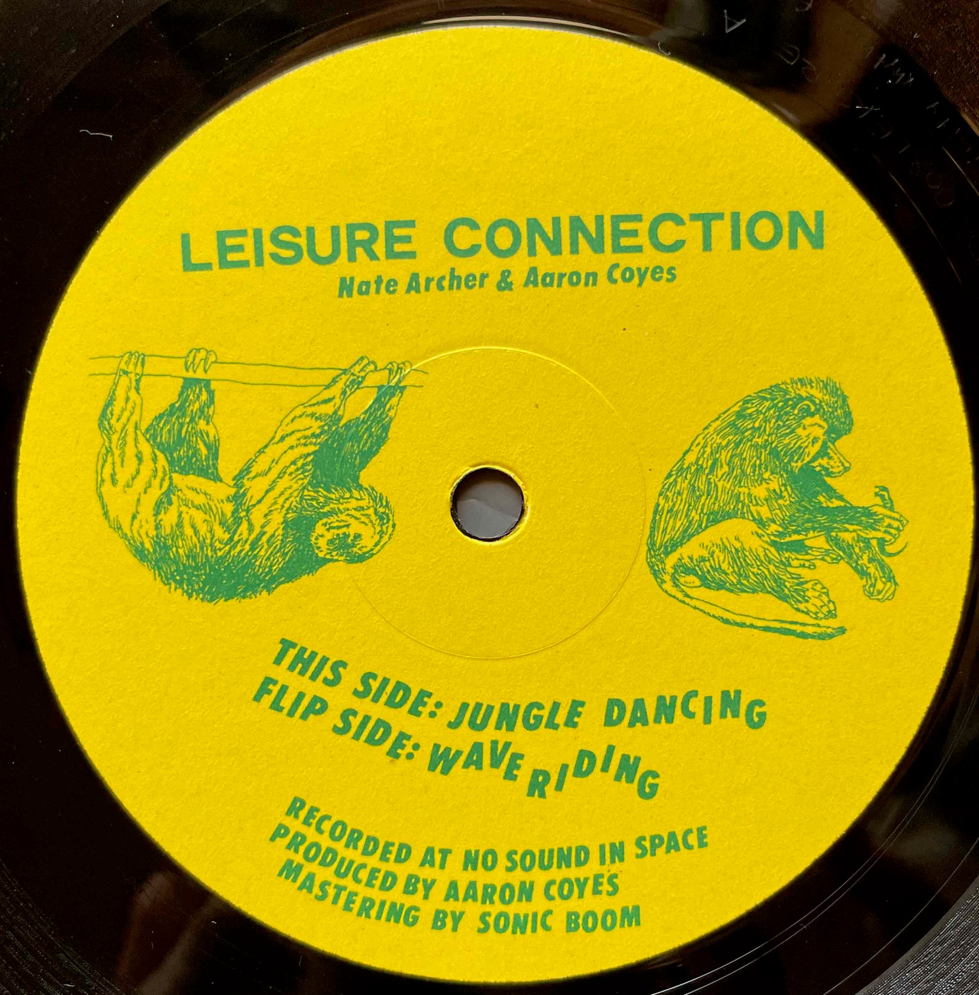 Leisure Connection - Jungle Dancing / Wave Riding 12 inch single label image front