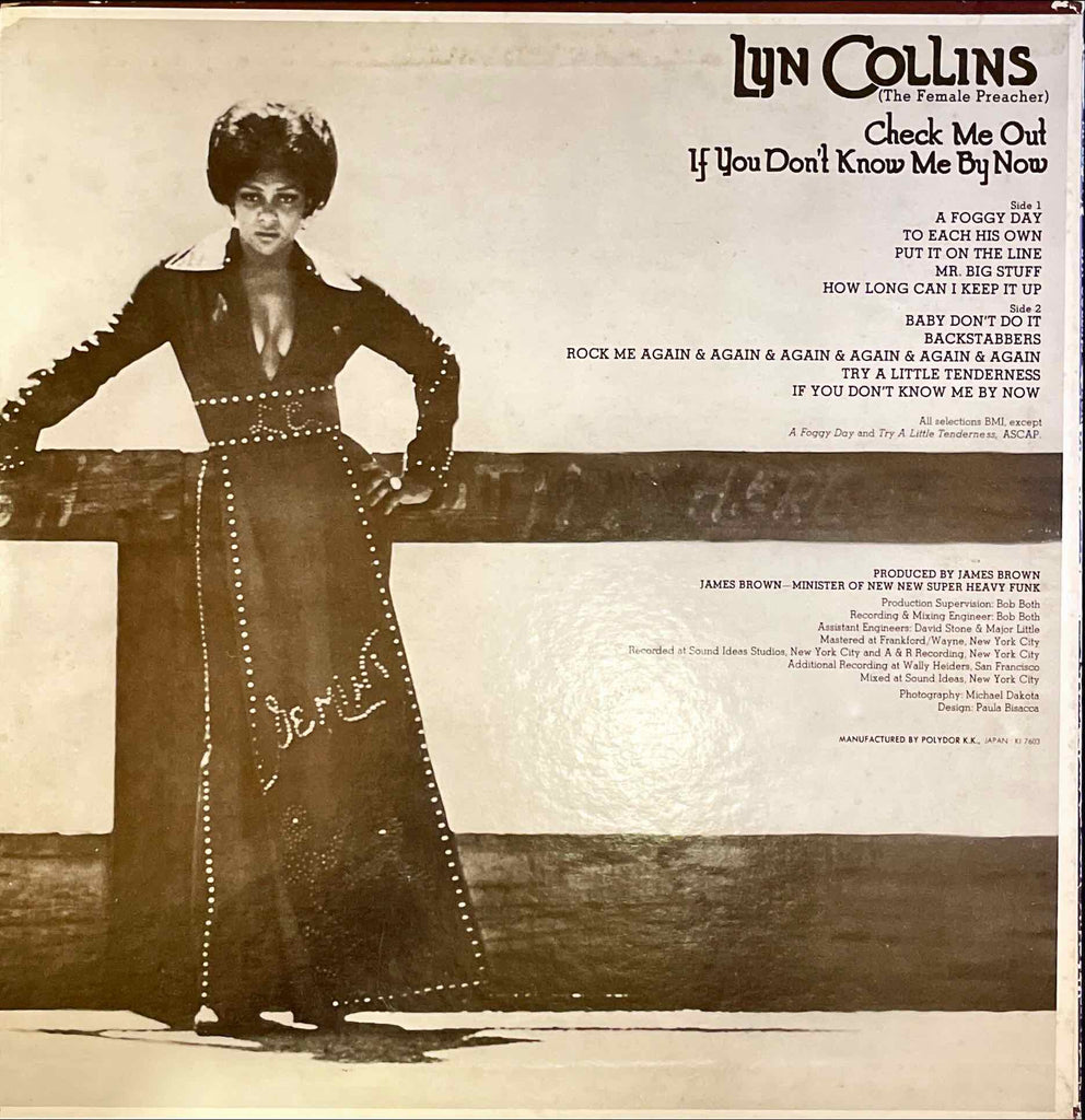 Lyn Collins – Check Me Out If You Don't Know Me By Now LP sleeve image back