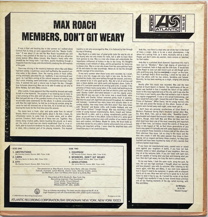 Max Roach – Members, Don't Git Weary