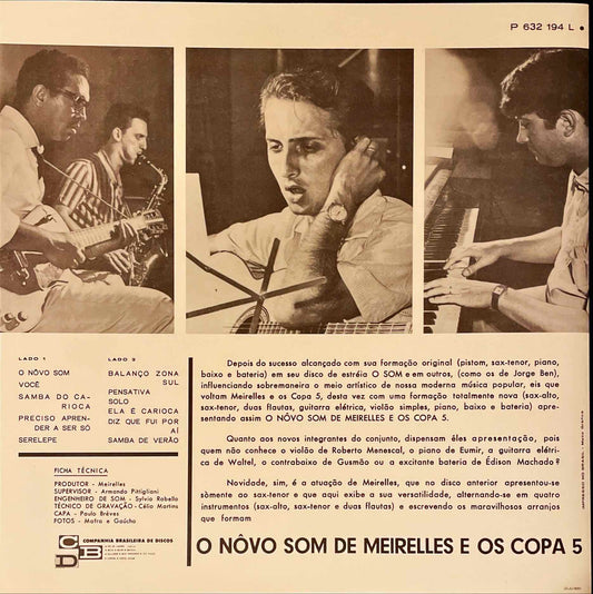 Meirelles E Os Copa 5 – O Nôvo Som LP sleeve image back