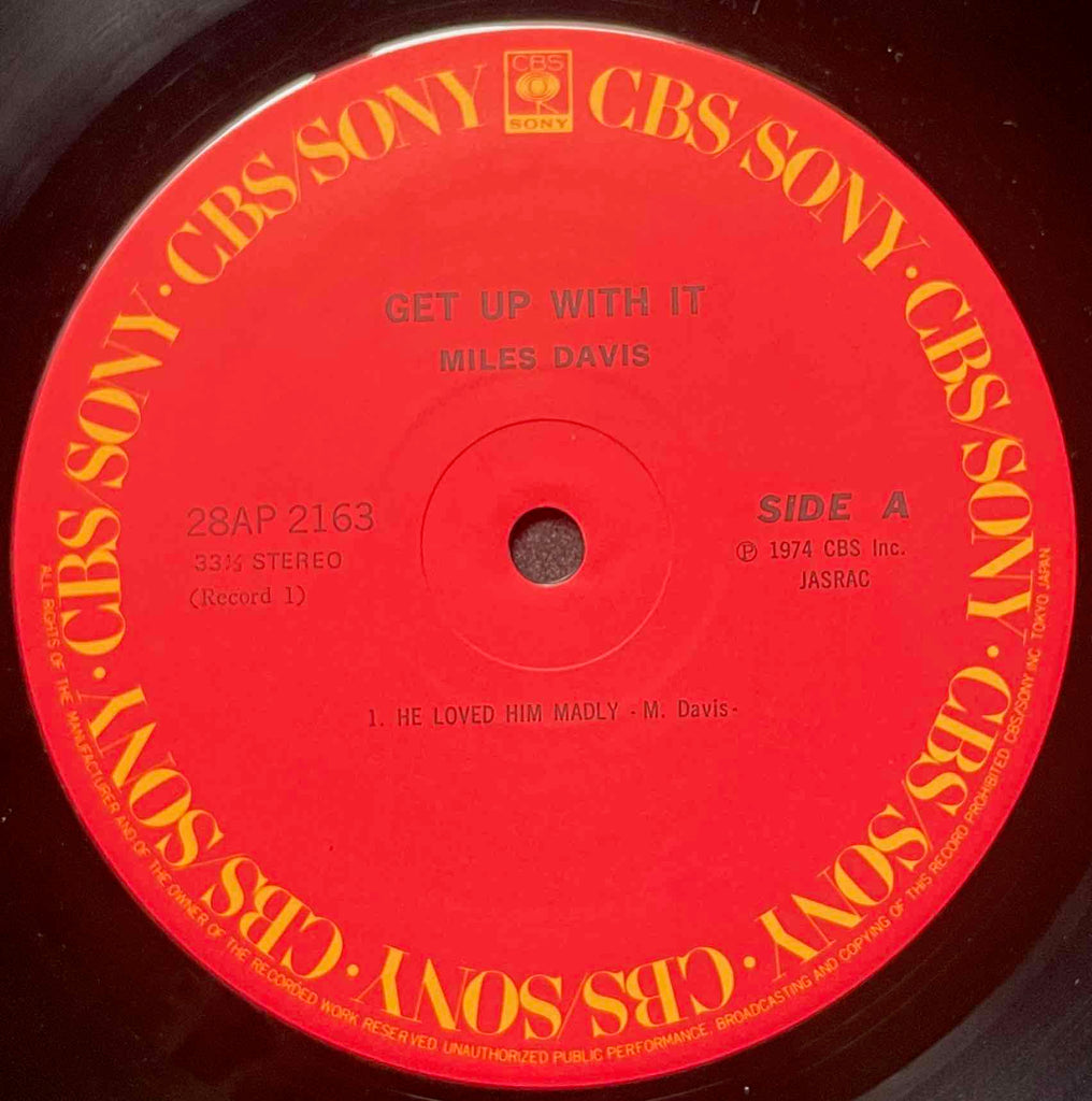 Miles Davis – Get Up With It LP label image Side A