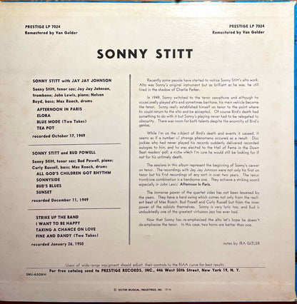 Sonny Stitt, Bud Powell, J.J. Johnson - LP sleeve image back