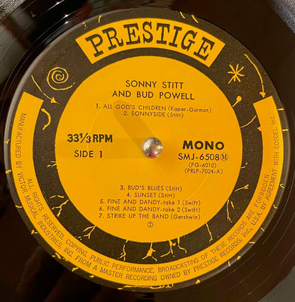 Sonny Stitt, Bud Powell, J.J. Johnson - LP label image front