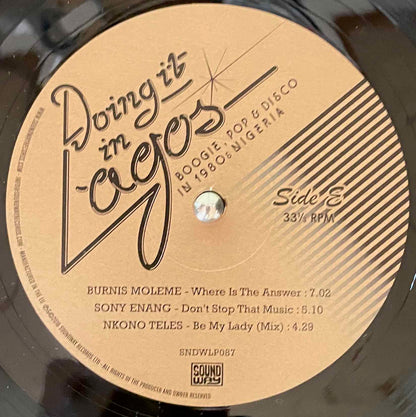 Various - Doing It In Lagos (Boogie, Pop & Disco In 1980s Nigeria)