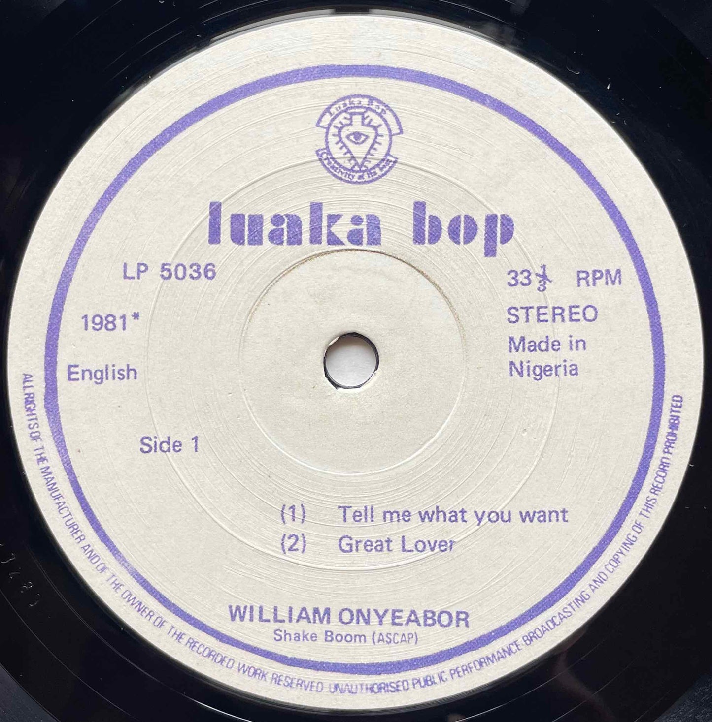 William Onyeabor - Great Lover