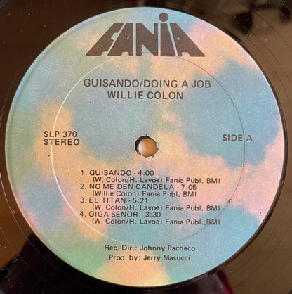 Willie Colon – Guisando/Doing A Job LP label image front