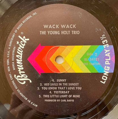 Young Holt Trio - Wack Wack LP label image back 2