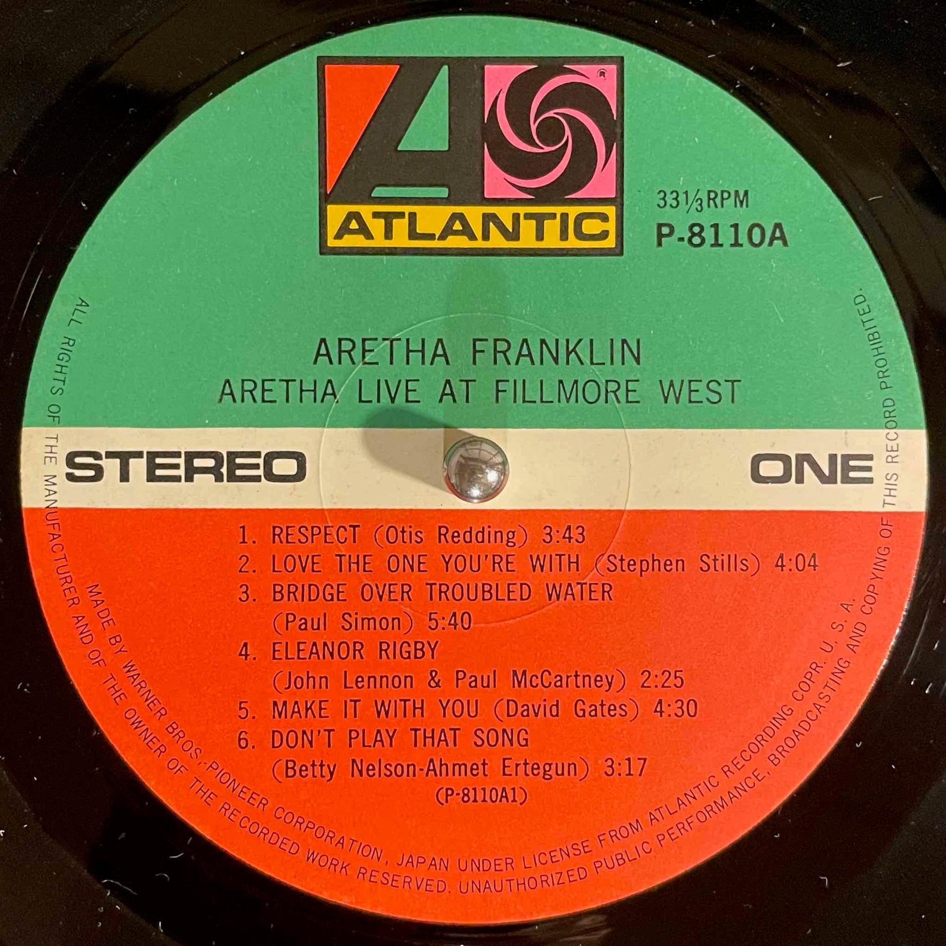 Aretha Franklin – Live At Fillmore West - monads records