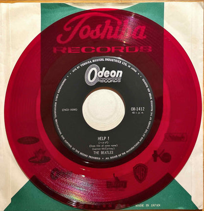 The Beatles = ビートルズ– Help! / I'm Down = ヘルプ / アイム・ダウン 7 inch single label image front
