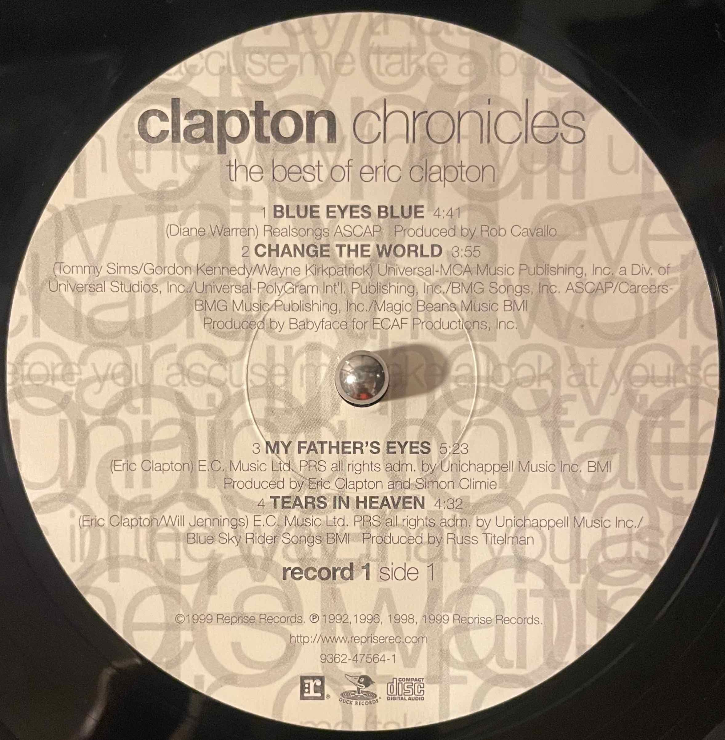 Eric Clapton – Clapton Chronicles - The Best Of Eric Clapton LP オリジナル盤 –  monads records