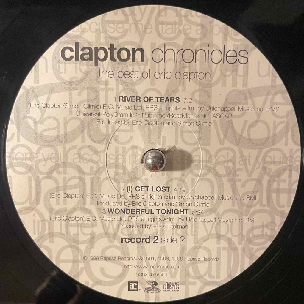 Eric Clapton – Clapton Chronicles - The Best Of Eric Clapton LP label image side 2 b
