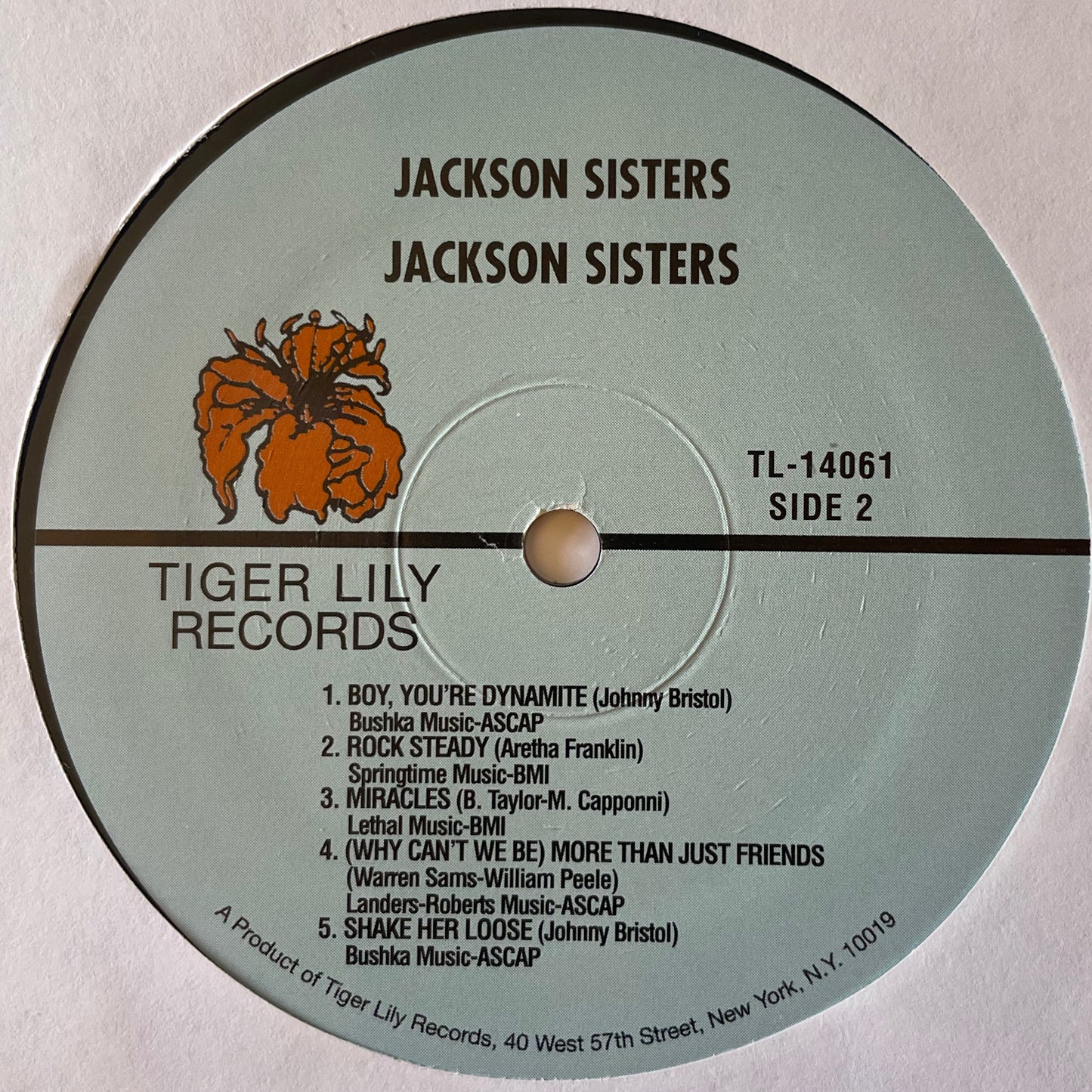 Jackson Sisters – Jackson Sisters LP Label image side 2