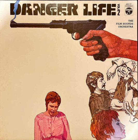 The Film Sounds Orchestra – Danger Life, Again!! LP sleeve image front