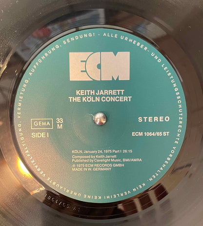 Keith Jarrett – The Koln Concert LP Label image side 1