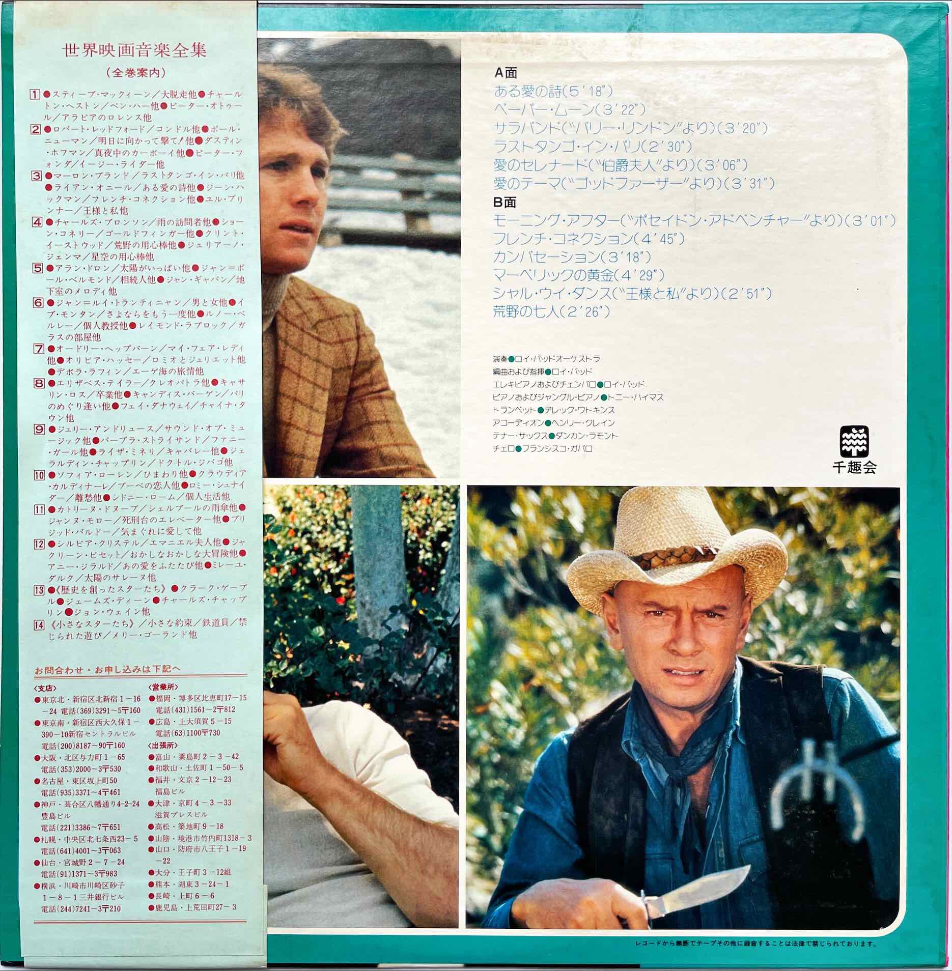 Roy Budd And His Orchestra – Screen Music Vol. 3 LP sleeve image back