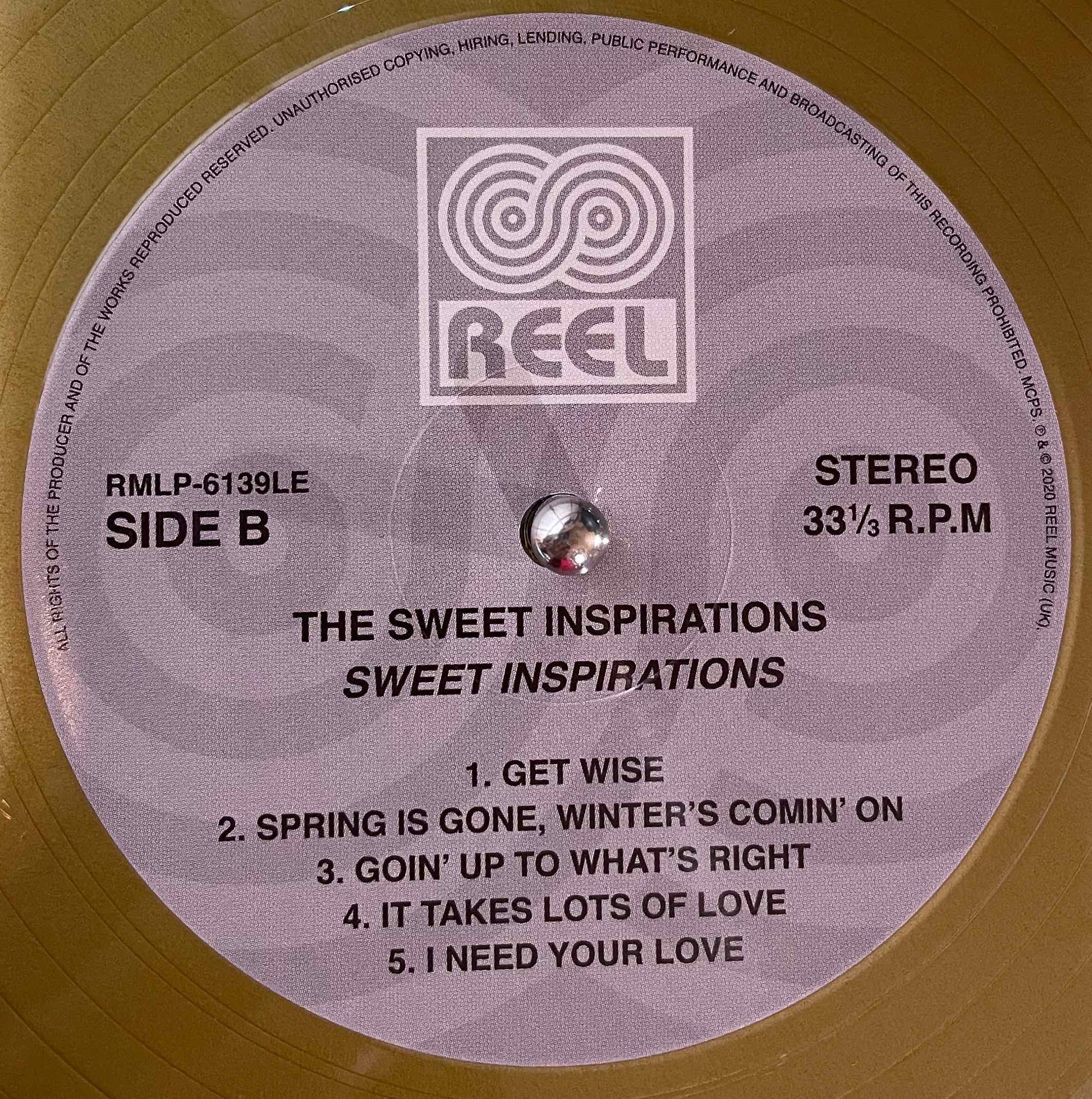 The Sweet Inspirations LP label image back