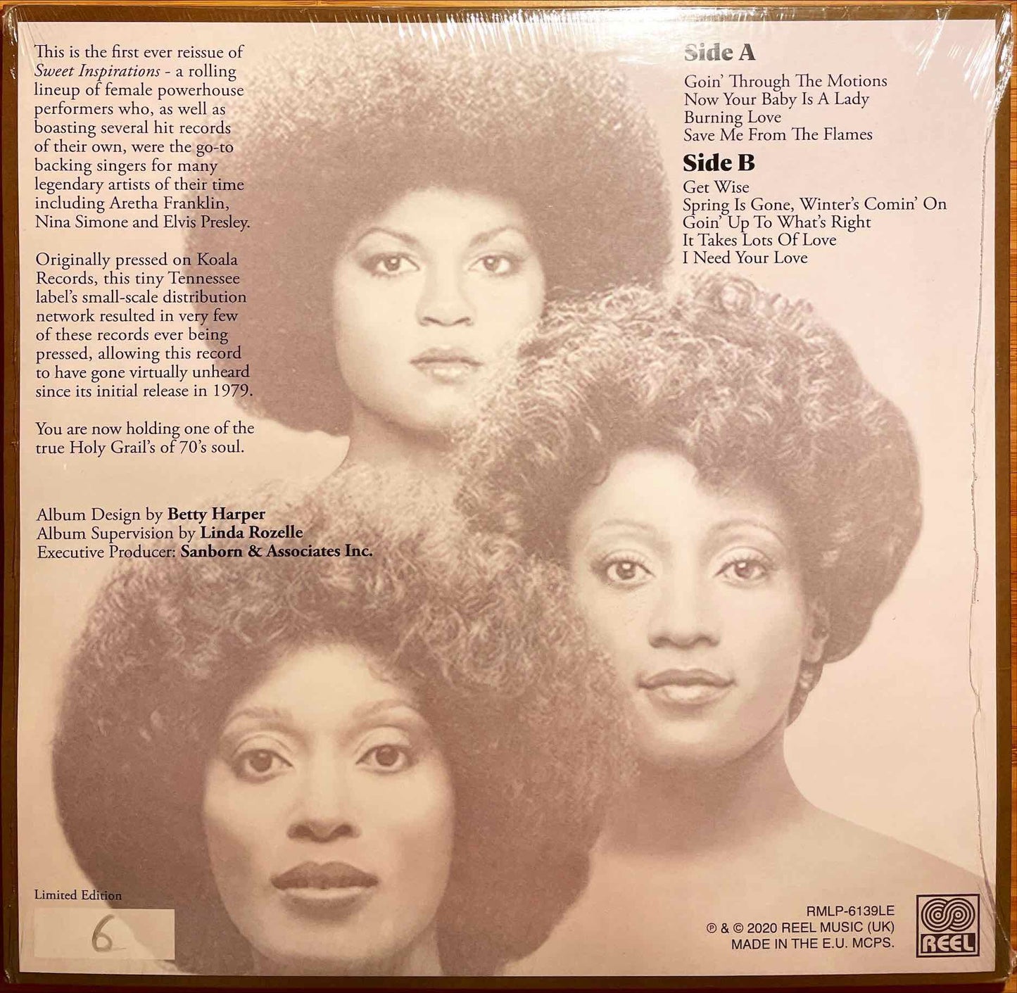The Sweet Inspirations LP sleeve image back