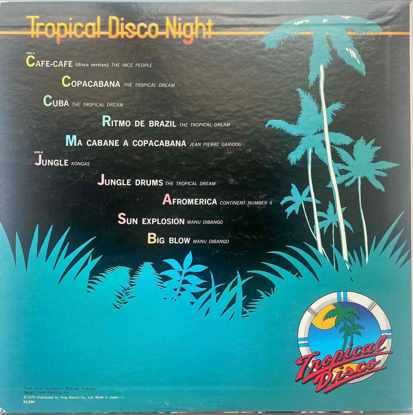 Various – Tropical Disco Night LP sleeve image back