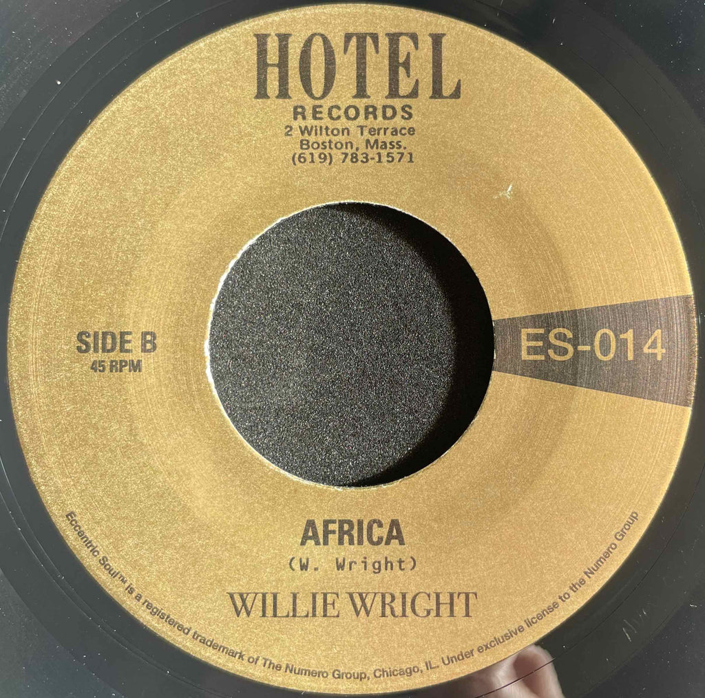 Willie Wright – Right On For The Darkness / Africa 7 inch single label image back