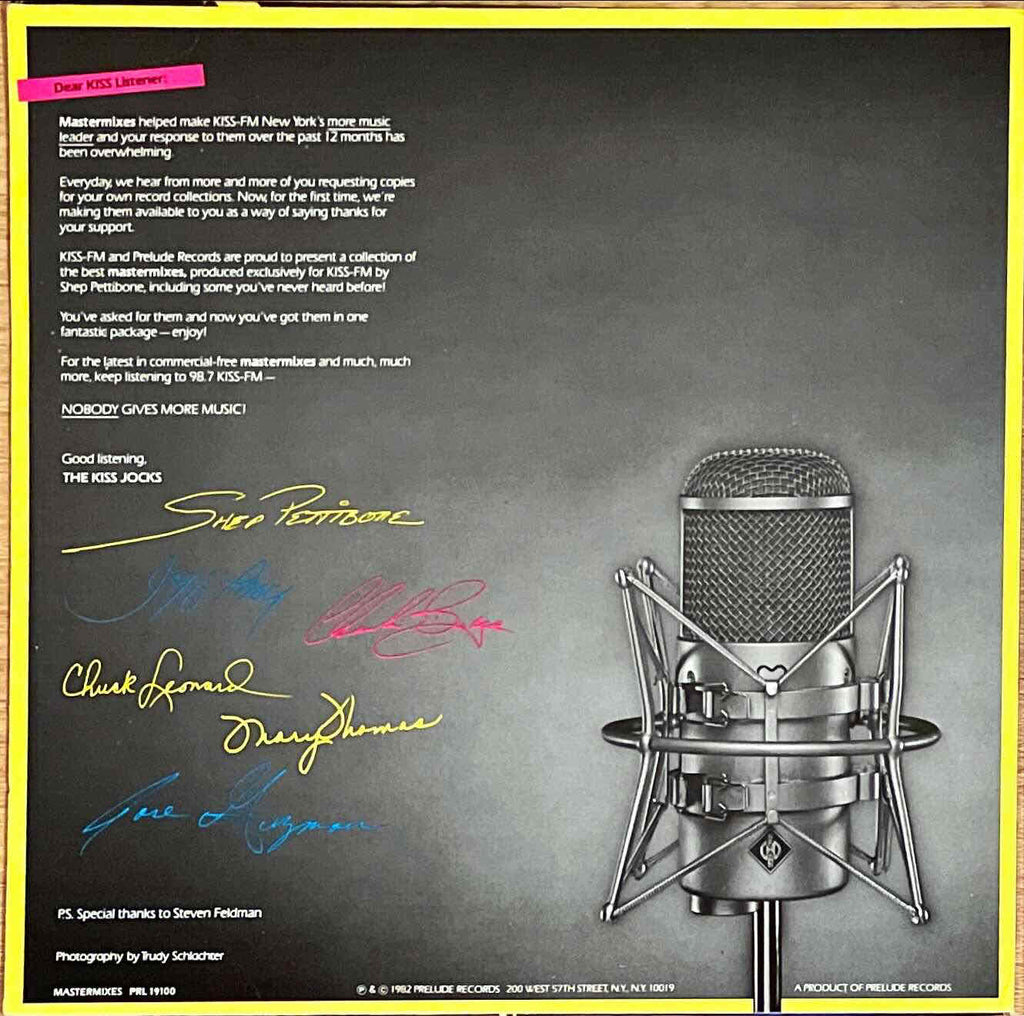 Various – 98.7 Kiss FM Presents Shep Pettibone's Mastermixes LP sleeve image back