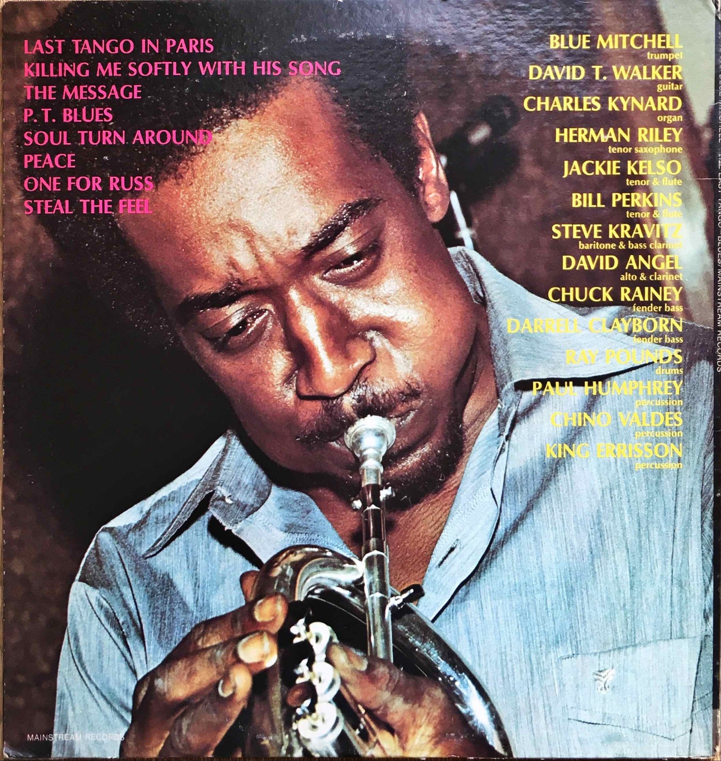 Blue Mitchell ‎– The Last Tango=Blues LP sleeve image back