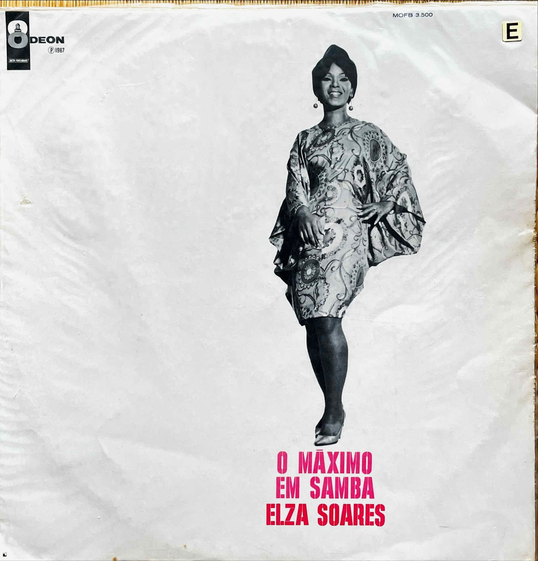 Elza Soares ‎– O Máximo Em Samba sleeve image front