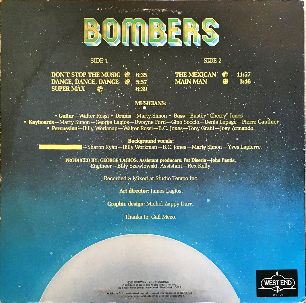 Bombers ‎– Bombers - monads records