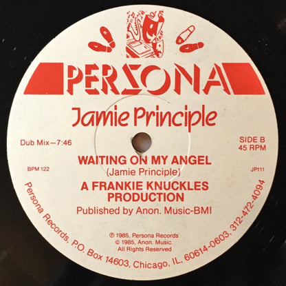 Jamie Principle ‎– Waiting On My Angel - monads records