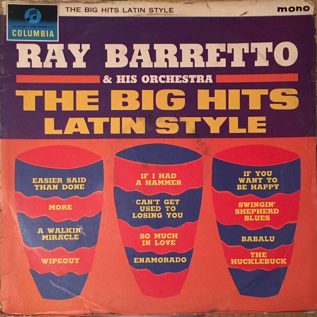 Ray Barretto & His Orchestra ‎– The Big Hits Latin Style LP sleeve image front