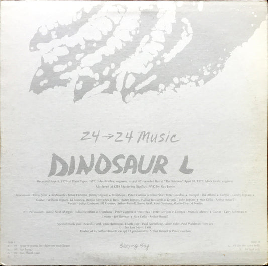 Dinosaur L – 24→24 Music LP sleeve image back
