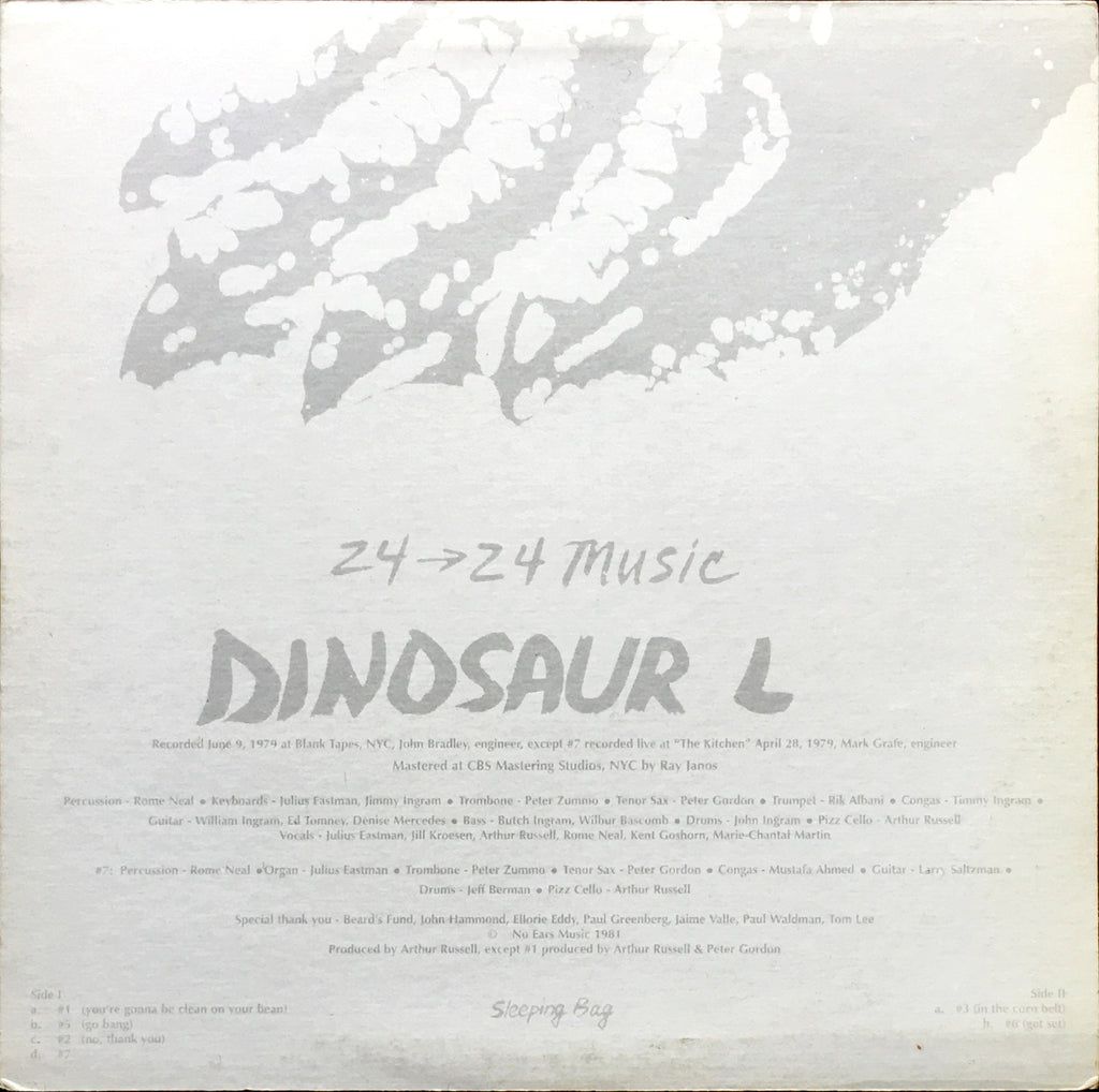 Dinosaur L ‎– 24→24 Music LP sleeve image back