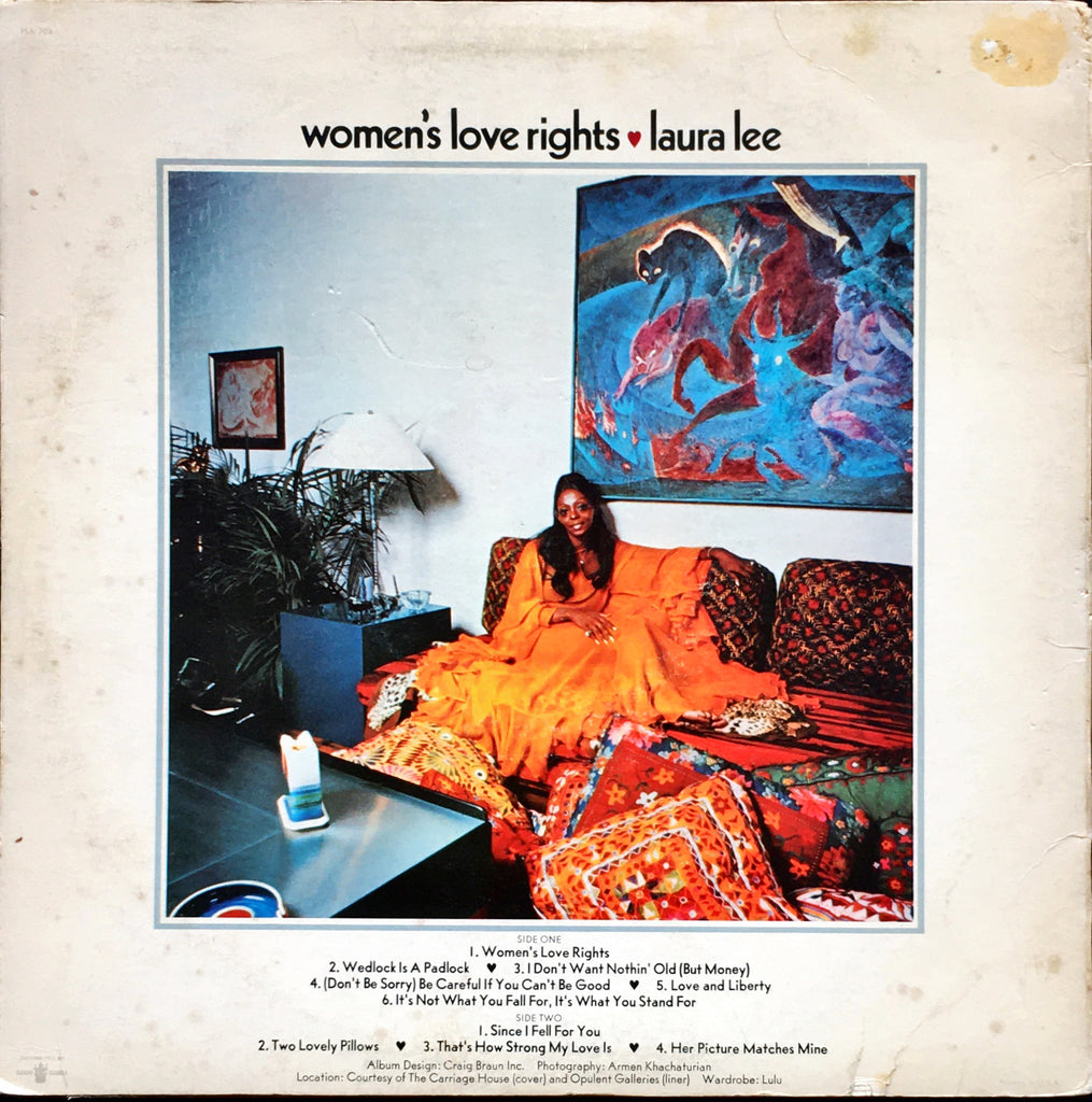 Laura Lee ‎– Women's Love Rights LP sleeve image back