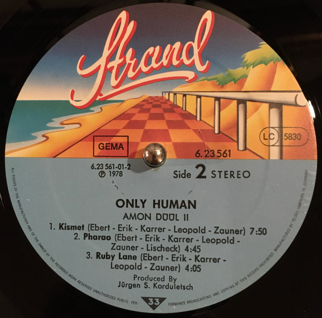 Amon Düül 2 ‎– Only Human label image side 2